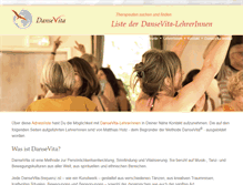 Tablet Screenshot of lehrerinnen.dansevita.de